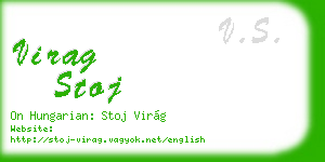 virag stoj business card